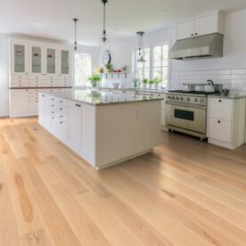 light hardwood in the kitchen