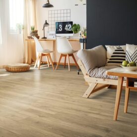 light floor in living room