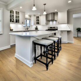 beautiful laminate floor in kitchen