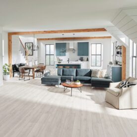 gray laminate floor in living room