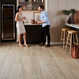 luxury vinyl plank in kitchen